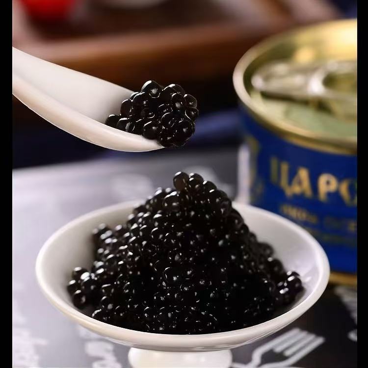 俄罗斯进口黑色鱼子酱即食寿司