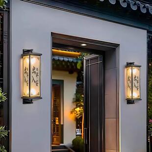 全铜户外防水壁灯别墅花园阳台大门柱子灯室外过道庭院围墙外墙灯