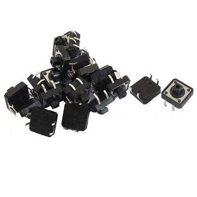 12X12X7.3按键B3F4055 12*12*7.3 轻触开关 方头黑色