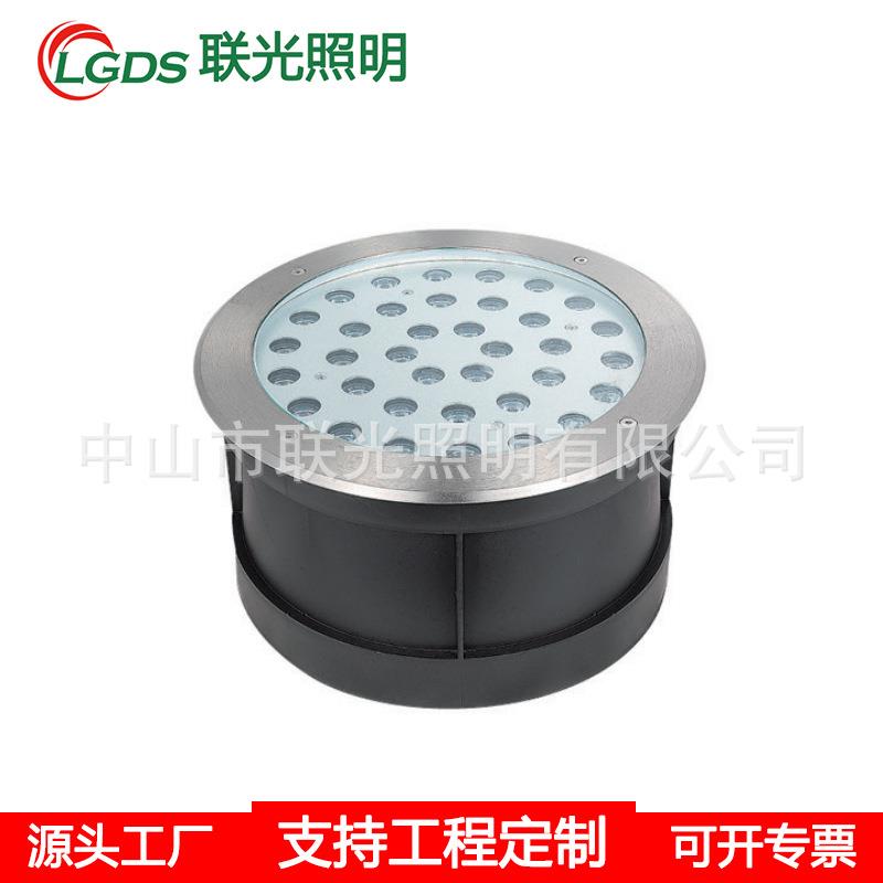 led水下地埋灯304不锈钢12v24V嵌入式泳池水池射灯RGB七彩喷泉灯