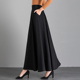 垂感裙子半身A字裙春秋2026新款 高腰显瘦气质半身裙百搭黑色长裙