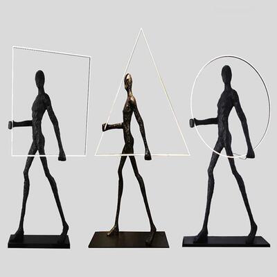 人形艺术落地灯售楼部样板间展厅酒店创意人体雕塑客厅摆件装饰灯