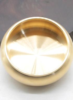 黄铜无底盖香炉 烟灰缸大小号办公室家用客厅中式摆件装饰品