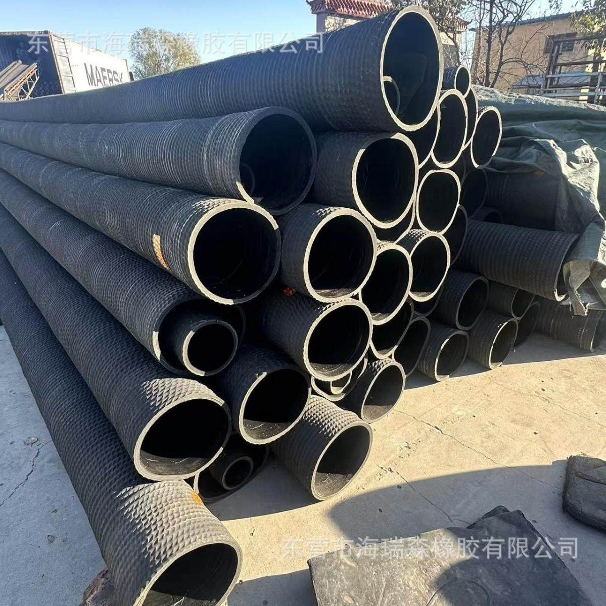 优质橡胶钢丝软管吸排泥沙矿浆耐磨抗腐蚀橡胶钢丝管钢丝橡胶软管