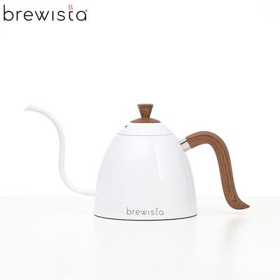 Brewista 不锈钢手冲咖啡细口壶 细长嘴木纹手柄 实用0.7L