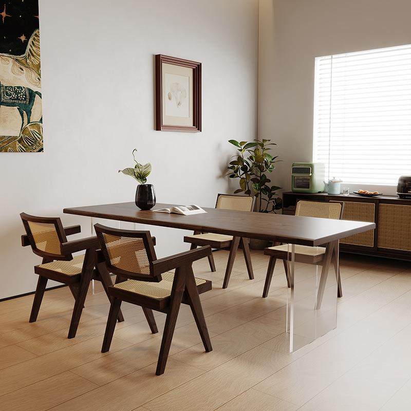 严选北美黑胡桃木餐桌椅亚克力悬浮书桌樱桃木实木松木家用饭桌椅,商业/办公家具,餐桌椅系列,淘宝优惠券,粉丝福利购,淘宝优惠卷