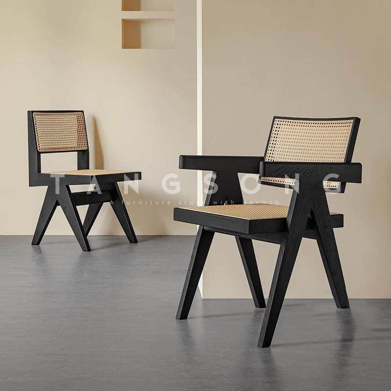 中古风实木餐椅设计师家用客厅昌迪加尔藤编椅子诧寂风靠背休闲椅,鲜花速递/花卉仿真/绿植园艺,割草机/草坪机,淘宝优惠券,粉丝福利购,淘宝优惠卷