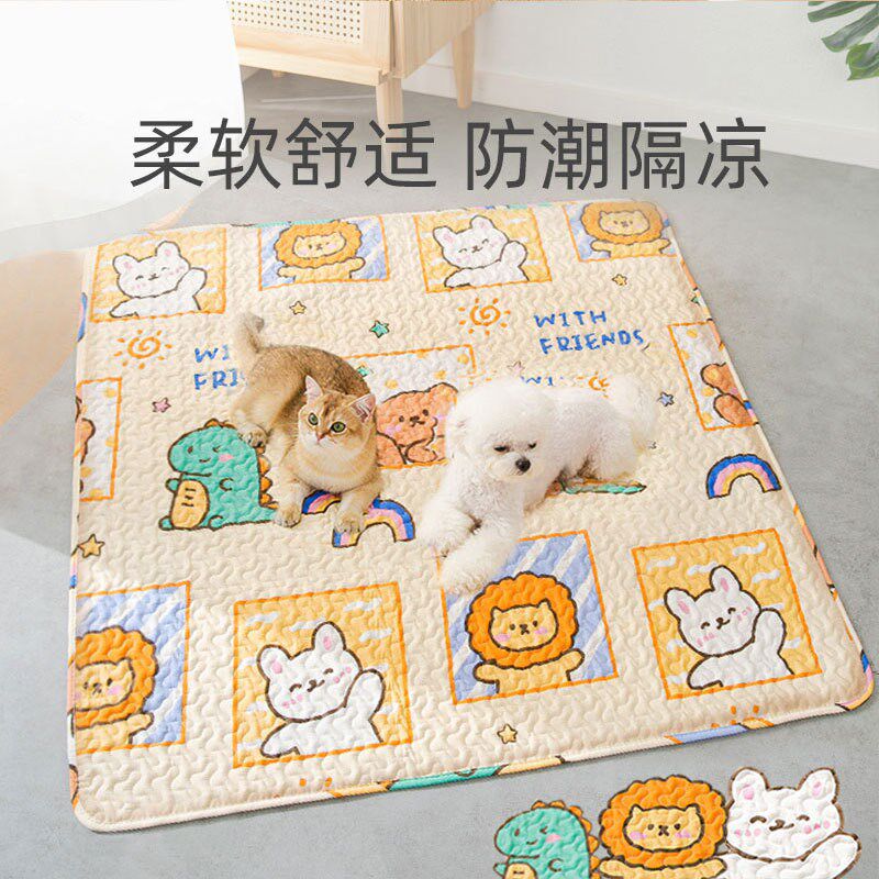 狗凉席垫子猫咪冰垫睡觉用睡垫夏天凉垫狗笼子垫板不沾毛抓不烂