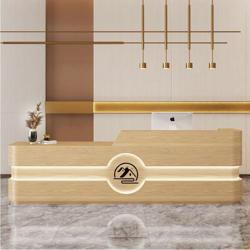 美容院收银台简约美发店养生馆吧台酒店服务台公司前台接待台