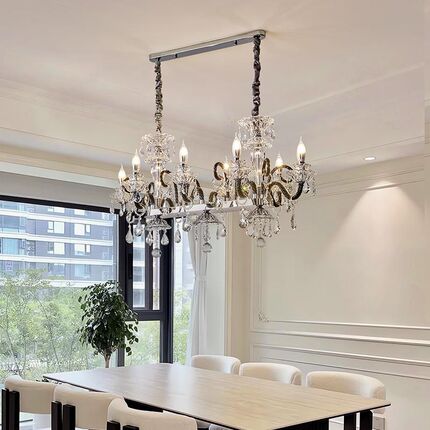 飞朵餐厅吊灯水晶灯法式灯具大气吧台灯复古高级感灯饰