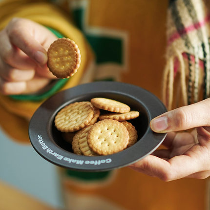 禾希有物 咖啡渣飞碟盘小众设计零食碟子套装礼品可定制环保礼盒