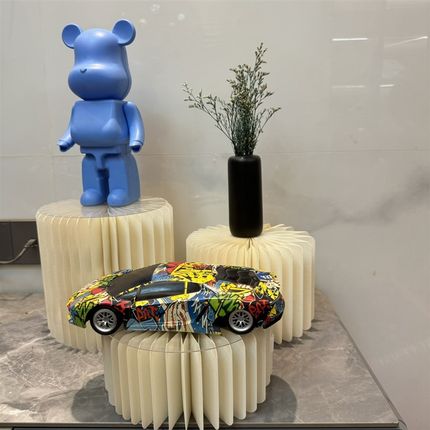 纸桌展示台面装饰摆饰花盆增高底座首饰鞋包陈列架眼镜货架罗马柱