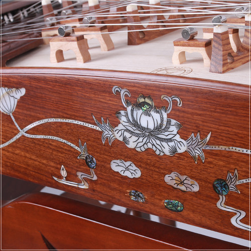 北京星海扬琴乐器一级大果紫檀木贝雕402扬琴8623L 8623L-A专业琴