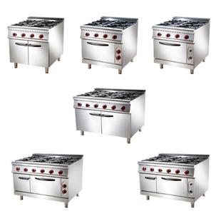 商用酒店西餐厨房欧式煲仔炉连柜烤箱 Commercial Kitchen Burner