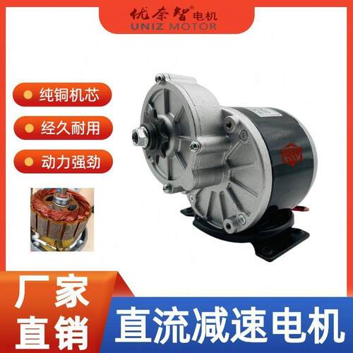 三轮自行车膨化机手推车播种机改装电机12V24V36大功率有刷MY1016