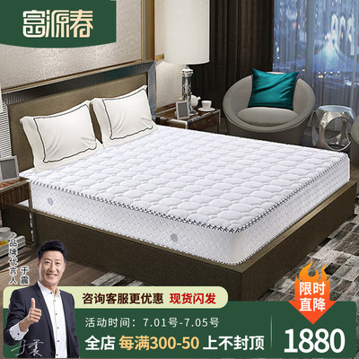 富源春天然椰棕床垫硬床垫20cm厚2米乘2米2x2.2m床垫尺寸任意定制