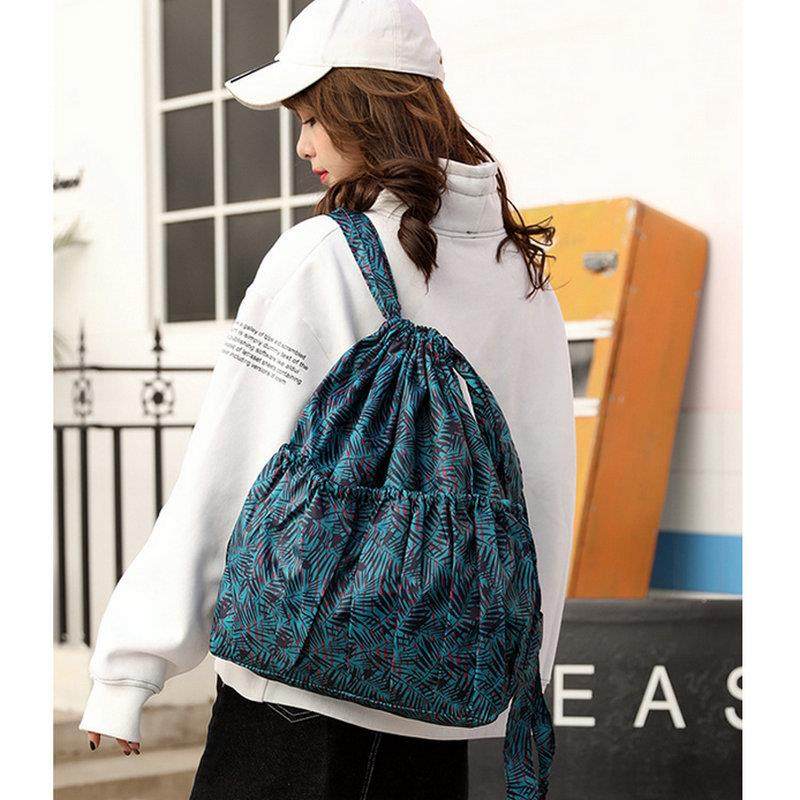 卡通束口抽绳双肩背带内衬前兜购物袋旅行妈咪包收纳袋可收纳,收纳整理,购物袋/环保袋/帆布袋,淘宝优惠券,粉丝福利购,淘宝优惠卷