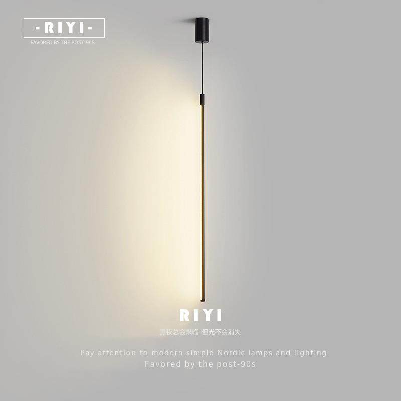 极简床头吊灯 北欧现代简约客厅背景墙长线餐厅个性卧室LED小吊灯,家装灯饰光源,智能吊灯,淘宝优惠券,粉丝福利购,淘宝优惠卷