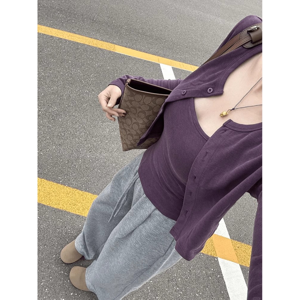 松紧腰抽绳慵懒风休闲运动卫裤秋冬高腰宽松阔腿拖地长裤