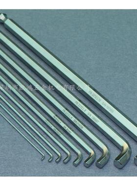 瑞士PB 2212L系列2 3 4 5 6 8MM 100°弯头短销头加长内六角扳手