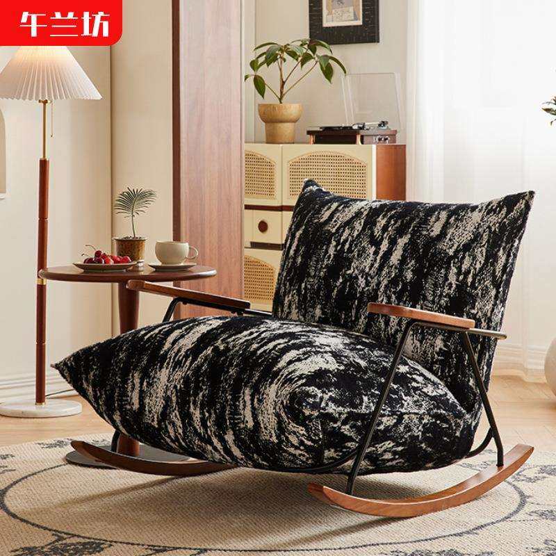 单人复古摇椅休闲椅客厅阳台水墨高回弹海绵懒人躺椅家用沙发摇椅,鲜花速递/花卉仿真/绿植园艺,割草机/草坪机,淘宝优惠券,粉丝福利购,淘宝优惠卷