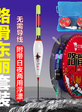 滑漂远投大物矶钓鱼线浮漂夜光巨物电子鱼漂路亚矶竿路滑线组套餐
