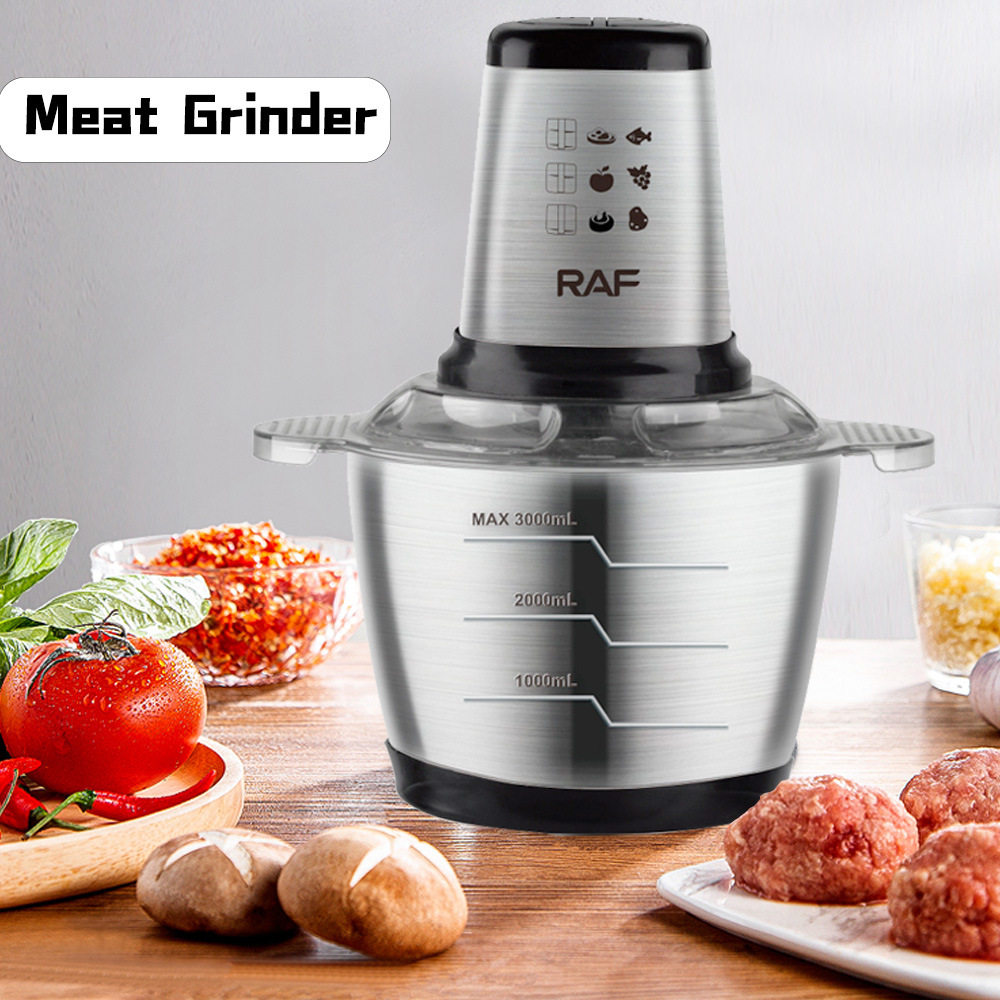 跨境欧规3L多功能不锈钢电动绞肉机 厨房电器电动辅食料理机搅拌,厨房电器,绞肉/碎肉/绞菜机/佐料机,淘宝优惠券,粉丝福利购,淘宝优惠卷