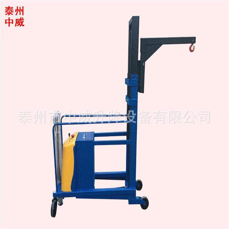 供应吊勾式电动堆高车 无腿电动升高叉车 半自动堆高机1吨3米,商业/办公家具,堆高车,淘宝优惠券,粉丝福利购,淘宝优惠卷