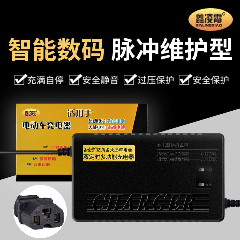 24V40Ah50Ah29.4伏老年电动轮椅乐吧车铅酸电池充电器快电瓶通用