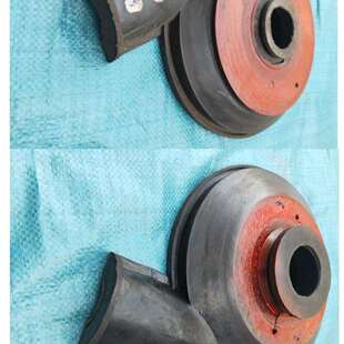 25pnj砂泵护套叶轮40pnj衬胶泵胶套水叶橡胶渣浆泵配件过流件