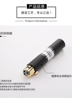 音王音频噪音消除器电流声杂音降噪隔离器卡侬公转母转换头 CA701