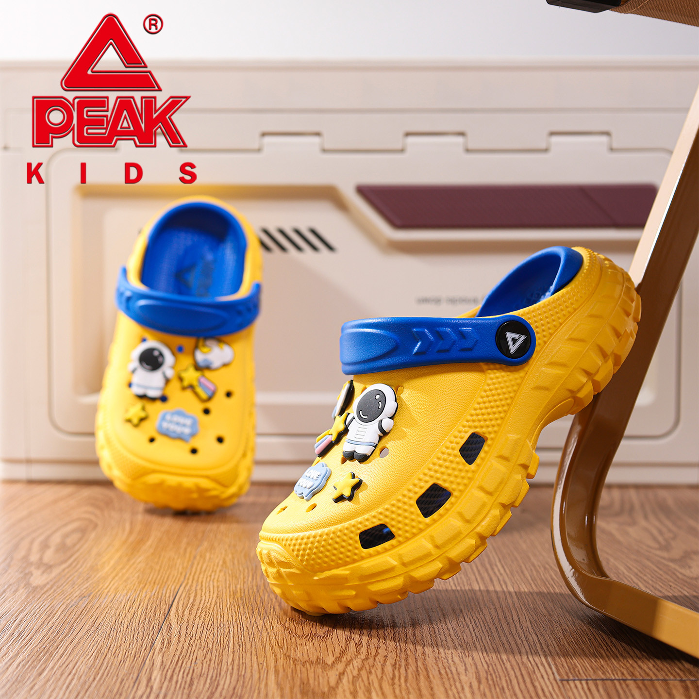 匹克儿童洞洞鞋男童拖鞋2026夏季新款凉拖外穿防滑小孩凉鞋沙滩鞋