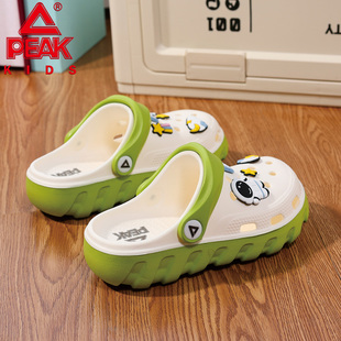 匹克儿童洞洞鞋男童外穿夏季拖鞋2026新款软底户外宝宝防滑沙滩鞋