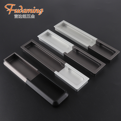 富达铭新款开槽拉手橱柜衣柜门嵌入式把手移门抽屉拉手铝合金把手