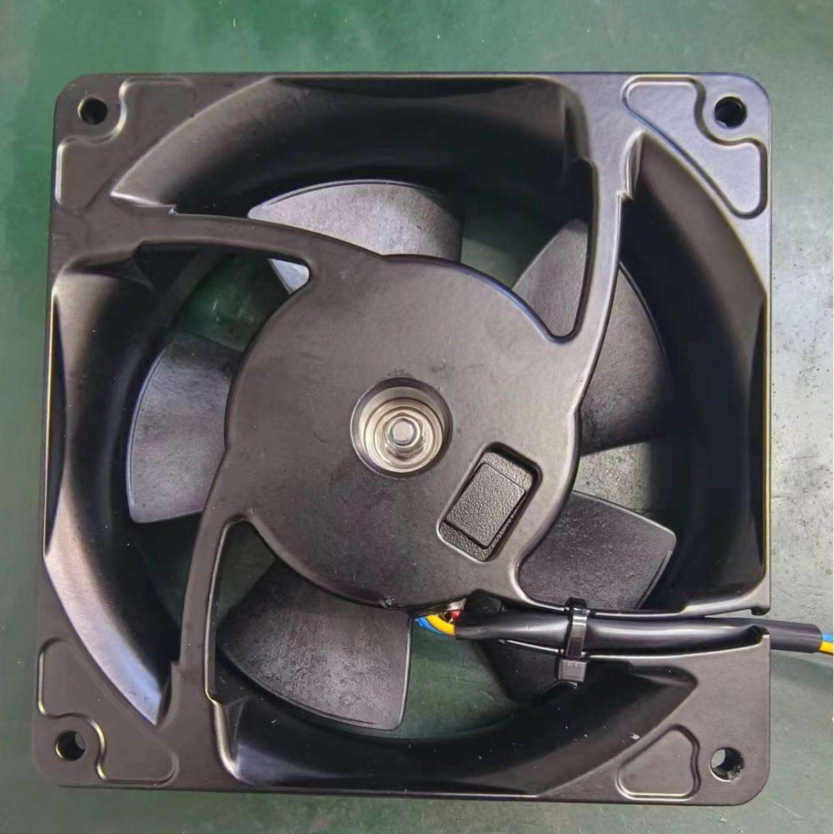 速大风量散热风扇风机12038,12V/24V/48V,铝外壳,FG+PWM