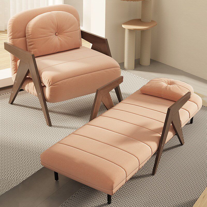 折叠床两用多功能小户型单人床家用客厅实木乳胶双人奶油风沙发床