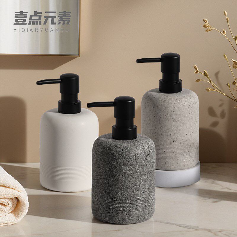 壹点元素砂石洗手液瓶浴室酒店洗手液按压分装洗发水沐浴露分装瓶