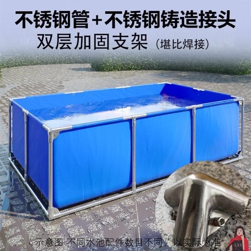 帆布鱼池小型折叠蓄水池防水布养鱼池锦鲤阳台水袋高密度定制室外
