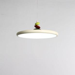 高级感全光谱餐厅吊灯奶油风饭厅法式 餐桌灯创意岛台飞碟中古吊灯