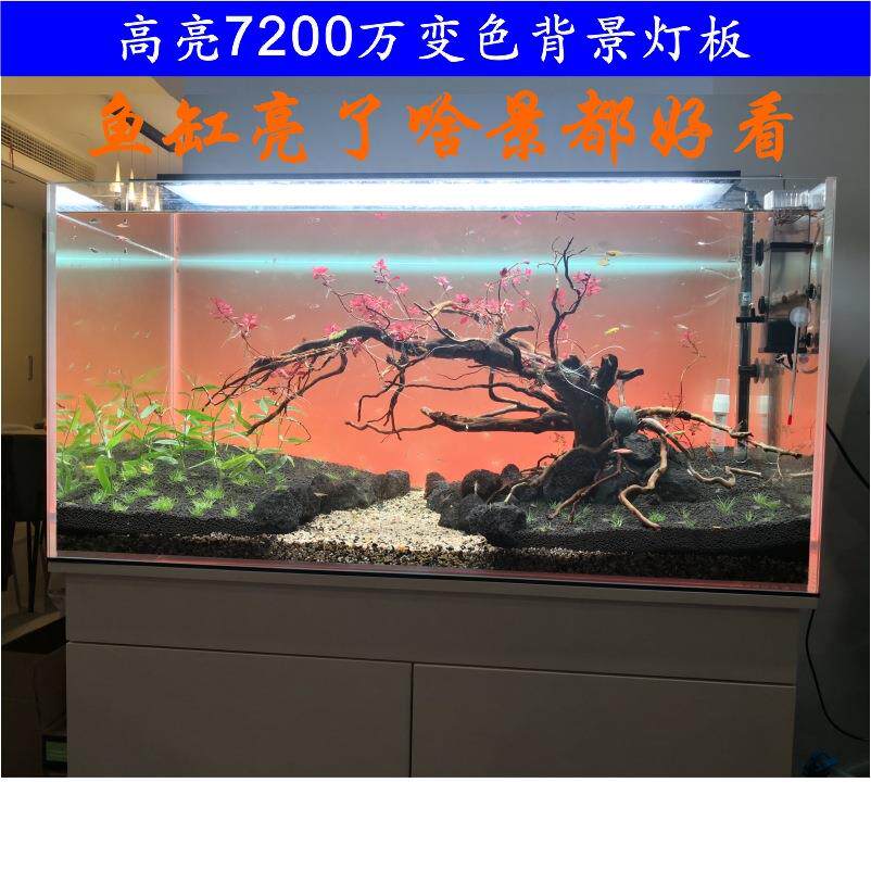 答答新款高亮背景灯鱼缸背景灯板草缸手机控制定时发光板