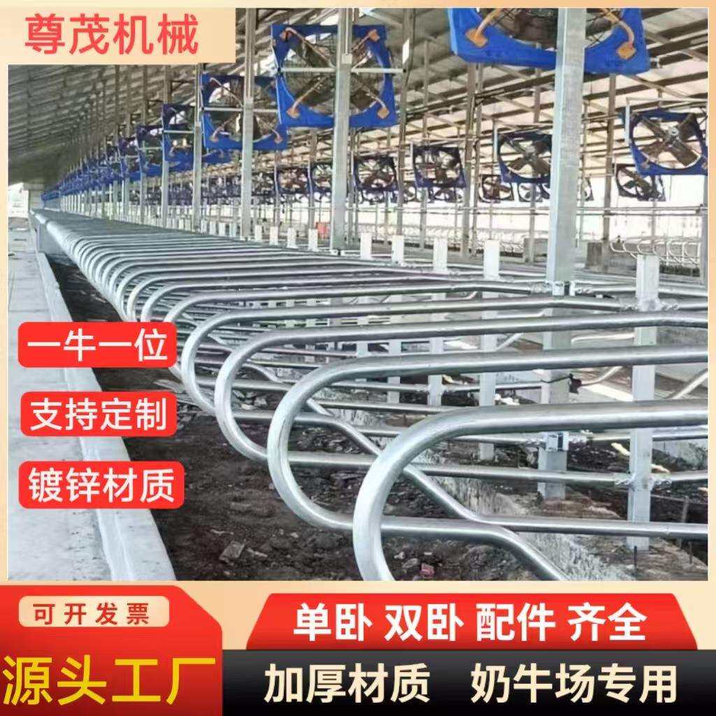 牛护栏牛卧床热镀锌材质牛卧床双面单面奶牛场卧床一牛一位