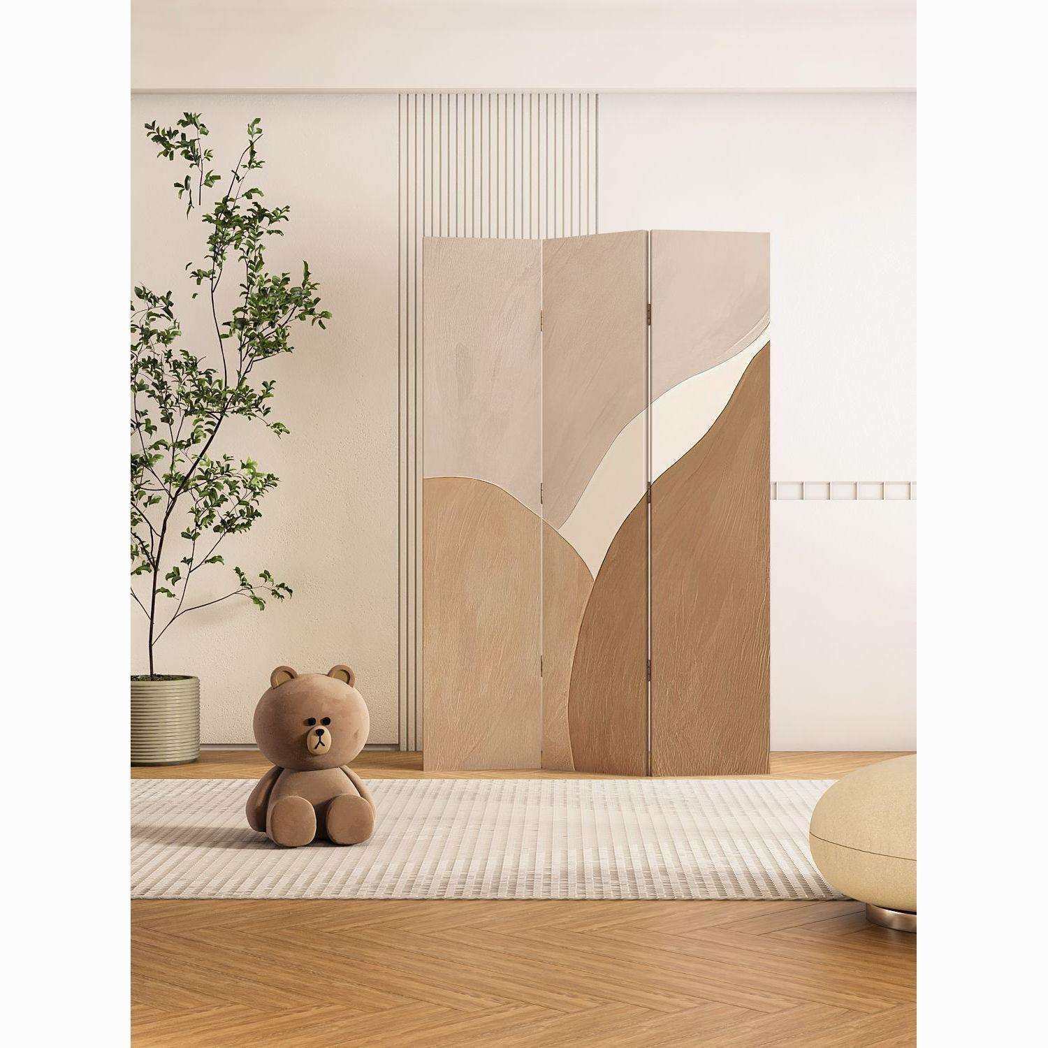 现代简约折叠屏风隔断客厅进门遮挡移动卧室线条办公室玄关入户墙,鲜花速递/花卉仿真/绿植园艺,割草机/草坪机,淘宝优惠券,粉丝福利购,淘宝优惠卷