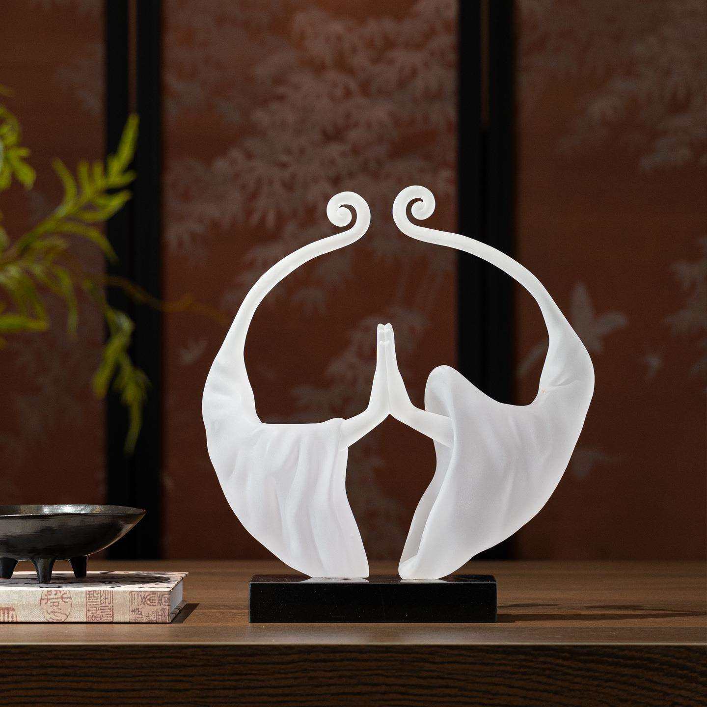 新款佛手禅心中古轻奢玄关装饰摆件客厅酒柜艺术家居软装工艺品,鲜花速递/花卉仿真/绿植园艺,割草机/草坪机,淘宝优惠券,粉丝福利购,淘宝优惠卷