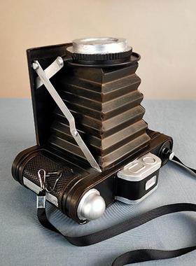 复古老式照相机模型摆件创意桌面装饰道具铁艺工业风影视道具饰品