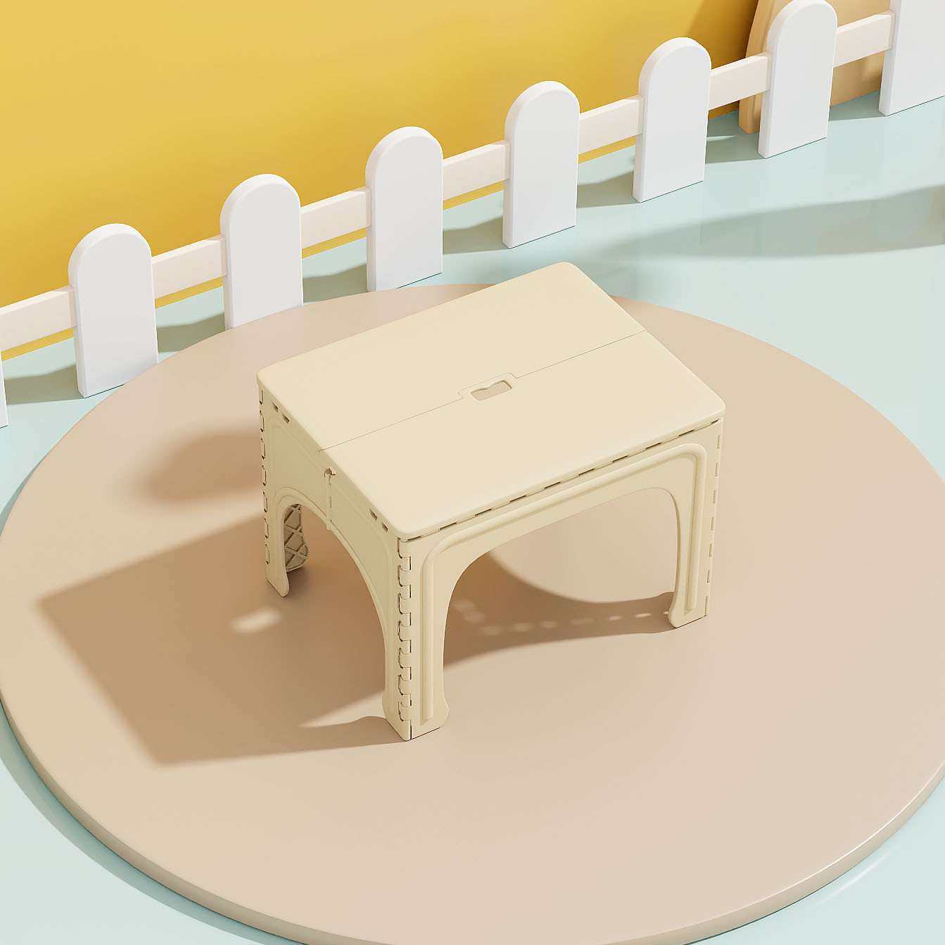 可折叠简易儿童幼儿园家用出租屋餐桌轻便简约收纳便携折叠方桌,3C数码配件,其它配件,淘宝优惠券,粉丝福利购,淘宝优惠卷