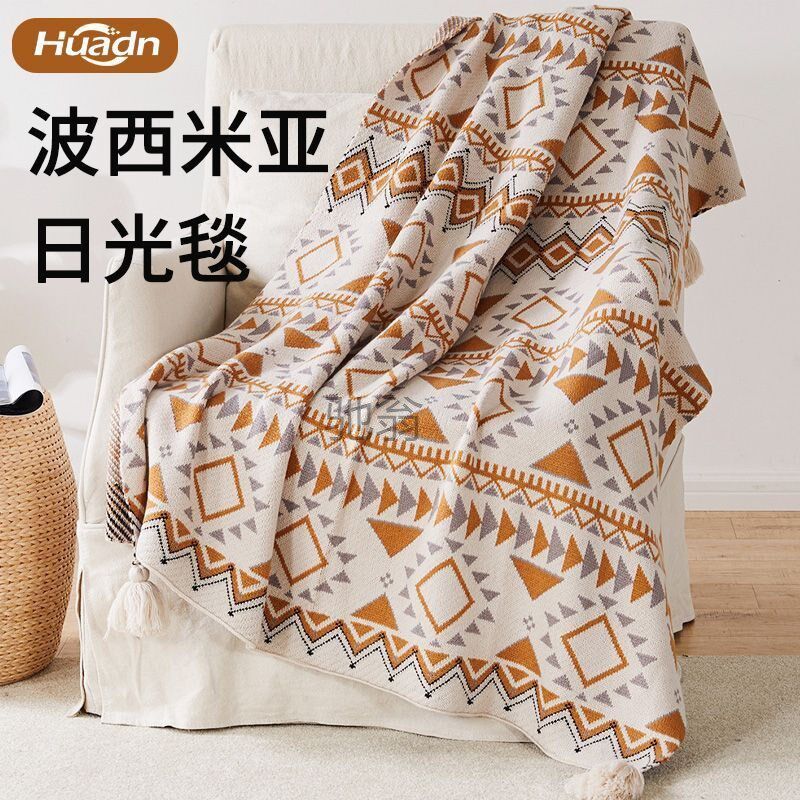 夫s环鼎夏凉被毛毯盖被披肩毯午睡沙发毯针织加厚披盖毯毛巾被空