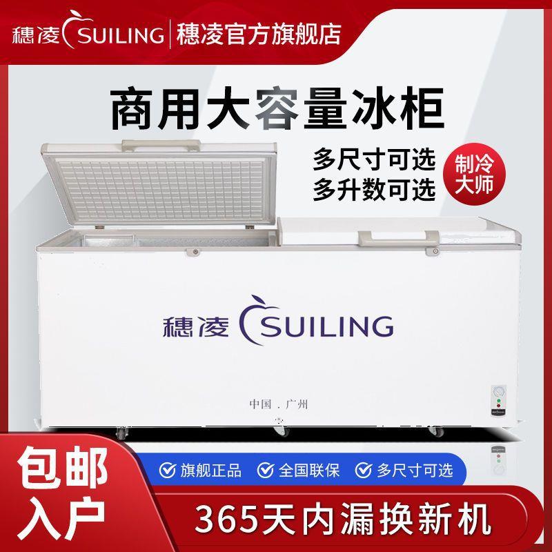 穗凌冰柜商用大容量卧式冷冻冷藏保鲜柜雪柜1级能效冷柜
