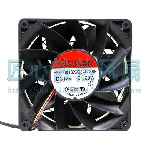 原装建准SUNON PFE0381BX-Q04C-S99 DC12V 51.60W 暴力风扇14038