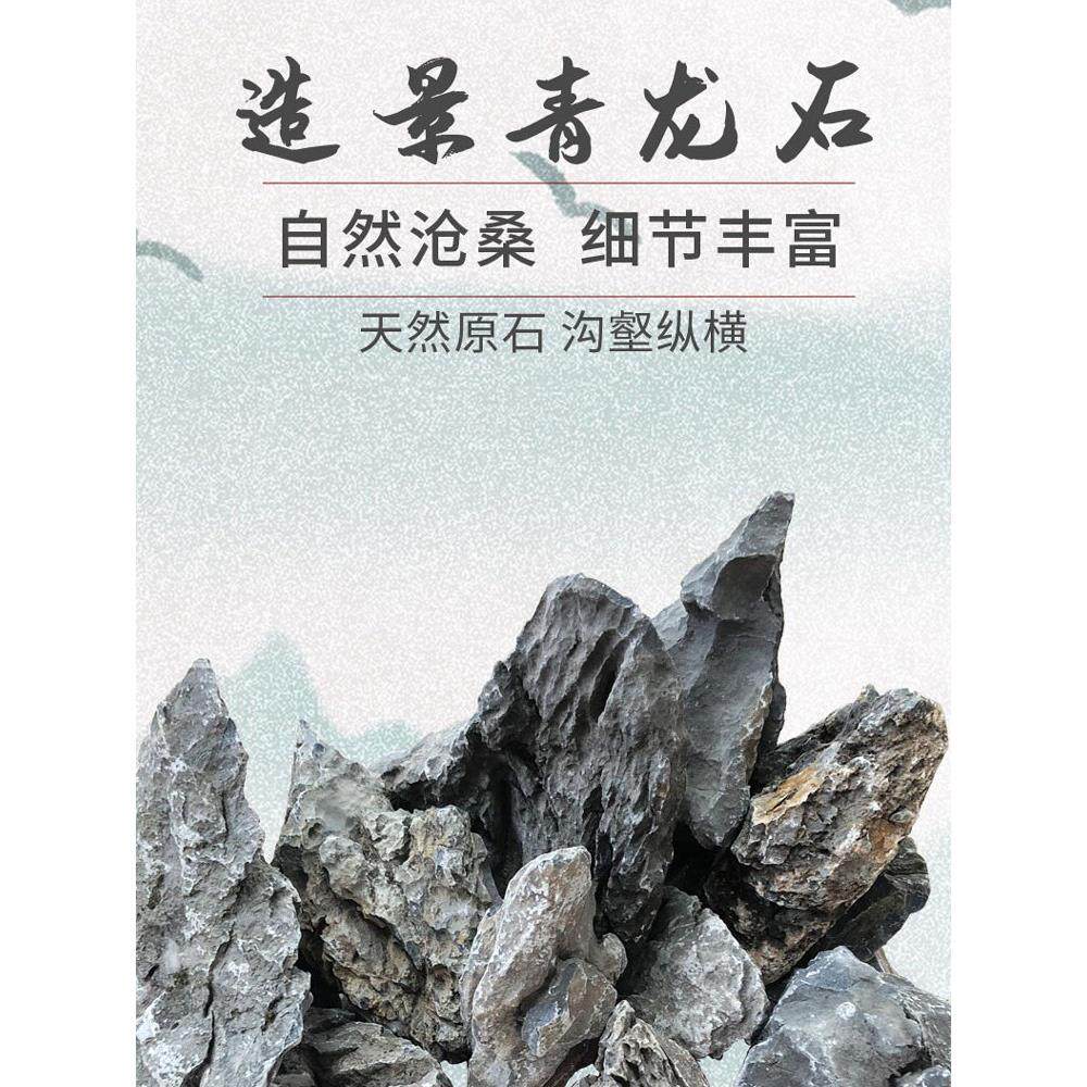青龙石景观石溪流石鱼缸造景石盆栽真石头草缸假山小块盆景微景观
