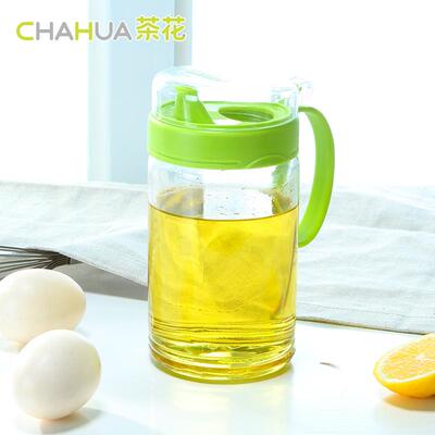 茶花玻璃调味瓶 玻璃防漏调料调味罐550ml油壶 6001
